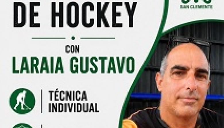 Clínica de hockey con Gustavo Laraia en el San Clemente del Tuyú