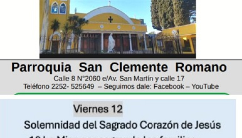 Sagrado Corazón, Hora Santa de Sanación y venta solidaria en San Clemente Romano