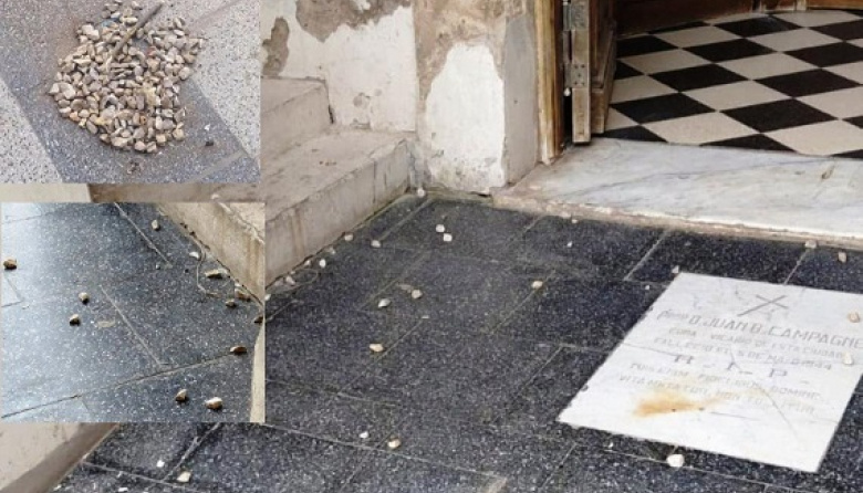Denuncian un nuevo acto de vandalismo contra la Parroquia Nuestra Señora de los Dolores
