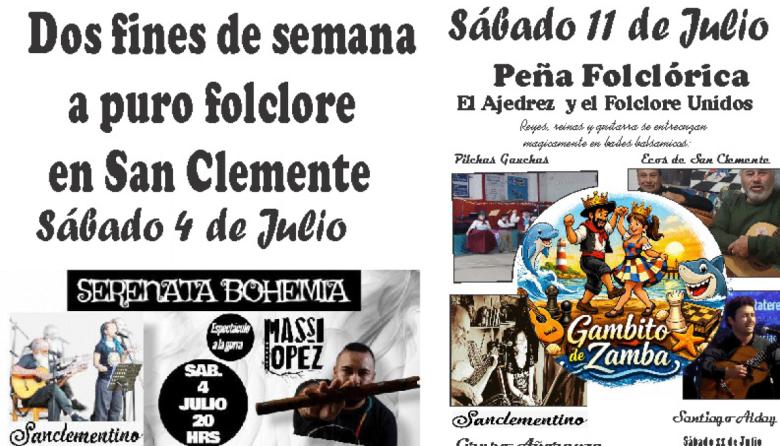 Serenata Bohemia: Sanclementino y Massi López se juntan en el Centro Cultural