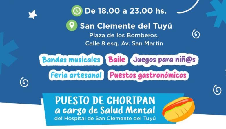 Festival de la Amistad y la Comunidad: música, juegos y gastronomía el viernes 24 en San Clemente del Tuyú