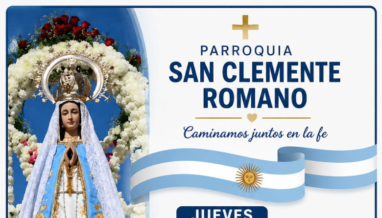 La Parroquia San Clemente Romano invita a participar de sus celebraciones y actividades semanales
