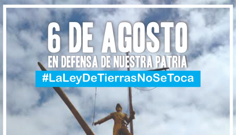 El 6 de agosto habrá una jornada en defensa de la soberanía y los recursos naturales