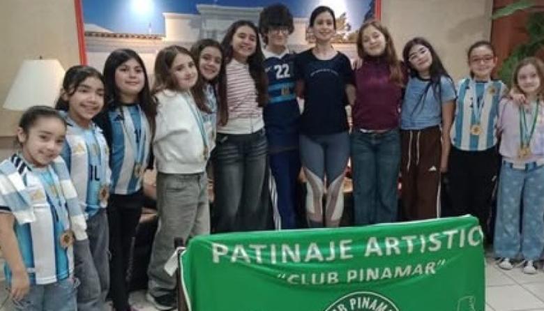 El Club Social y Deportivo Pinamar se consagró campeón del Open Internacional de Patín Artístico