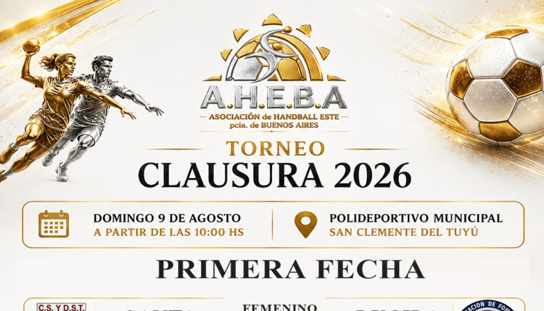 AHEBA pone en marcha el Torneo Clausura 2026 en San Clemente del Tuyú