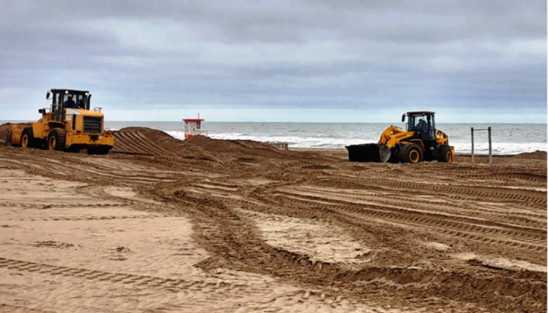 Polémica en Pinamar por el Enduro de Invierno: cuestionan las obras realizadas sobre la playa