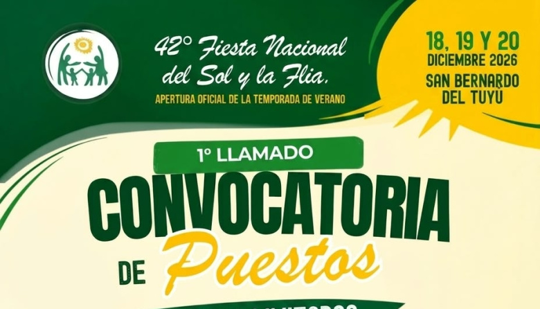 Fiesta Nacional del Sol y la Familia: abren la convocatoria para gastronómicos, artesanos y emprendedores