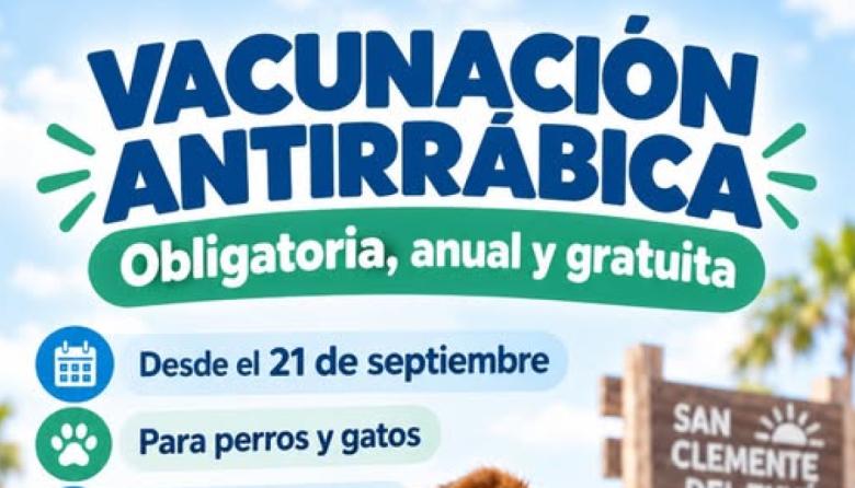 San Clemente del Tuyú inicia una campaña gratuita de vacunación antirrábica para perros y gatos