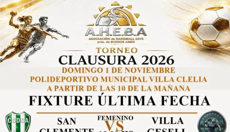 El Handball regional define a sus campeones en la última fecha del torneo clausura