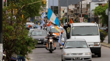 Caravanas en apoyo al gobierno y al proyecto de aporte solidario a las grandes fortunas