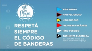 Códigos de banderas y recomendaciones útiles para disfrutar los días de playa