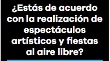 Una encuesta revela que el 56% de los consultados aprueba las fiestas y espectáculos al aire libre