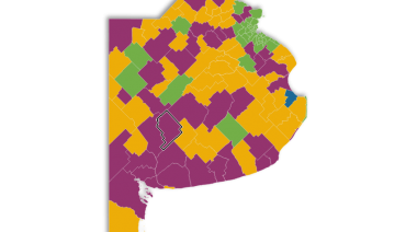 Seis distritos bonaerenses retroceden a Fase 2