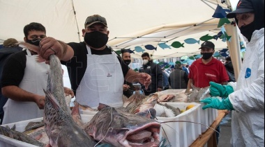 Realizaron un "pescadazo" en el Congreso para visibilizar la problemática del sector