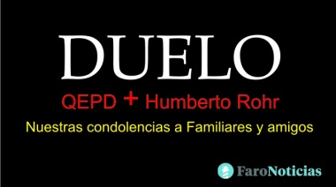 Duelo por la muerte de Humberto Rohr