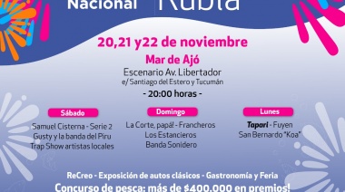 Este fin de semana largo se realizará la 52ª edición de la Fiesta Nacional de la Corvina Rubia