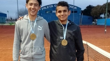 El tenista costero Marcos Palavecino se consagró campeón en single y dobles del Abierto de Dolores