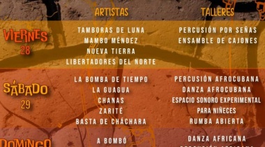 Este fin de semana se realizará en San Clemente del Tuyú el Encuentro de Danza y Percusión “Samborombón”
