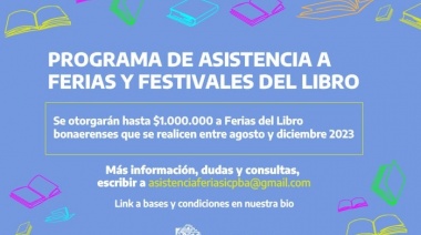 La Provincia acompañará la realización de Ferias y Festivales del Libro