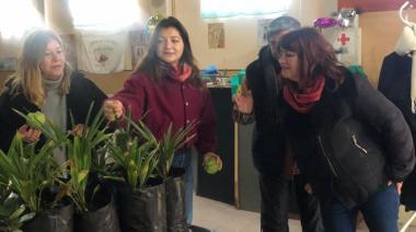 Se entregaron plantines a adultos y adultas mayores en el vivero Cosme Argerich