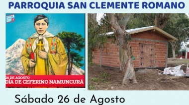 Peregrinación en honor al Beato Ceferino Namuncurá desde la Parroquia San Clemente Romano