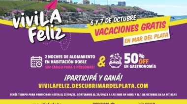 Hoteleros y Gastronómicos lanzan la promoción 'ViviLa Feliz' con sorteos de alojamiento, y descuentos en restaurantes y confiterías