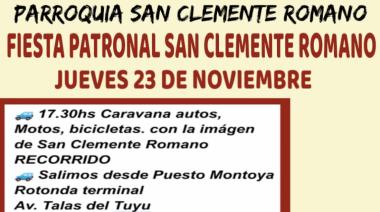 Celebración de la Fiesta Patronal en honor a San Clemente Romano en la Parroquia San Clemente