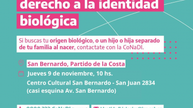 Llega la Campaña Federal por el Derecho a la Identidad Biológica