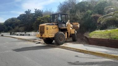 La Municipalidad de La Costa avanza con obras de embellecimiento en el Frente Costero de San Clemente del Tuyú