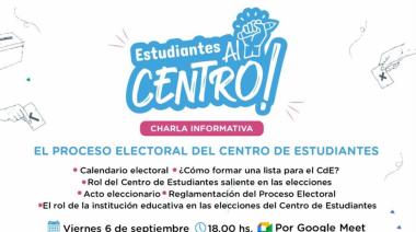 Encuentro virtual sobre el proceso electoral de Centros de Estudiantes
