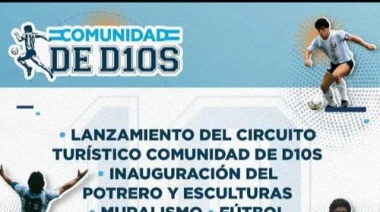 Villa Fiorito inaugura el Parque Ciudad de D1OS: Un recorrido turístico en honor a Maradona