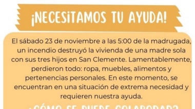 Llamado a la solidaridad: Una familia de San Clemente del Tuyú necesita ayuda urgente