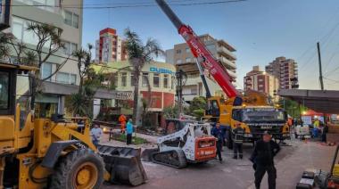 Continúa la búsqueda de desaparecidos tras el derrumbe del hotel Dubrovnik en Villa Gesell