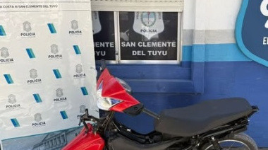 Recuperan en Las Toninas una moto robada en San Clemente del Tuyú