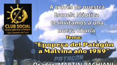 Charla sobre la “Epopeya del Patagón a Malvinas” en el Club Social de San Clemente del Tuyú