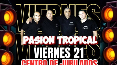 Noche de baile y música tropical en el Centro de Jubilados