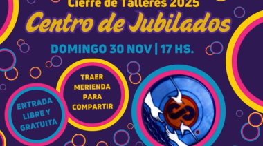 El Centro de Jubilados de San Clemente del Tuyú celebra el cierre de sus talleres