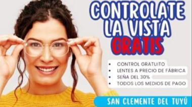 Nueva Jornada Solidaria de Control Visual Gratuito y anteojos con descuentos en San Clemente