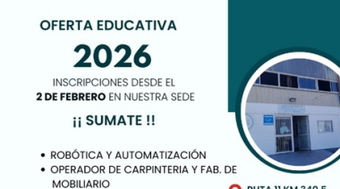 Abren las inscripciones para los cursos 2026 del Centro de Formación Laboral de La Lucila del Mar