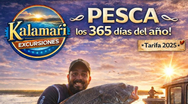 Luna, mar y pesca: Kalamarí lanza su temporada 2025 de excursiones en Tapera de López