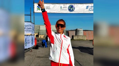 Una atleta de Pinamar ganó la maratón de Malvinas y dedicó el triunfo a los caídos