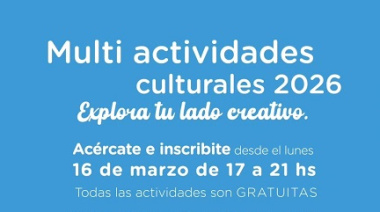 El lunes abren las inscripciones a los talleres de los centros culturales de La Costa