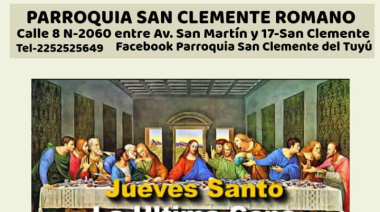  Última Cena y Adoración Eucarística en la Parroquia San Clemente Romano