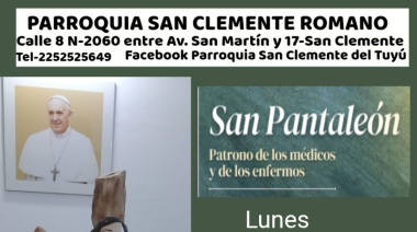 La Parroquia San Clemente Romano anuncia actividades especiales por el cierre de abril y el Día del Trabajador
