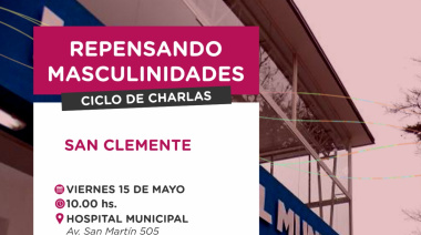 San Clemente será sede de una charla sobre masculinidades y perspectiva de género