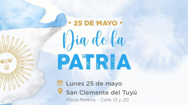 San Clemente del Tuyú  celebrará el 216° aniversario de la Revolución de Mayo