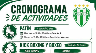 El Club Social y Deportivo Cosme Argerich presentó su cronograma de actividades