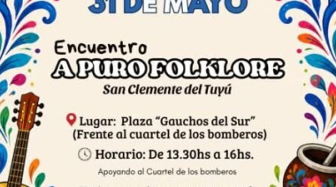 San Clemente se prepara para una nueva jornada de “A puro folclore” en la Plaza Gauchos del Sur