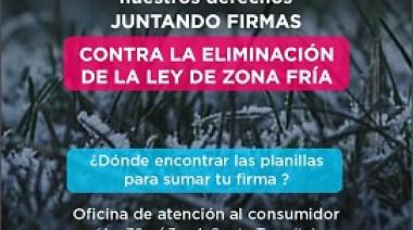 Juntan adhesiones para defender la Ley de Zona Fría