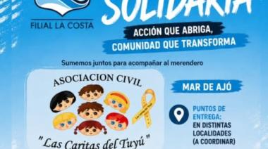 La Filial Racing La Costa lanzó una campaña para ayudar a familias de Mar de Ajó